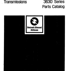 Allison 3321 3331 3531 3630 Powershift Parts Manual