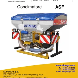 Alpego Asf Concimatore Parts Manual