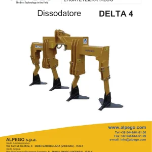 Alpego Delta 4 Dissodatore Parts Manual