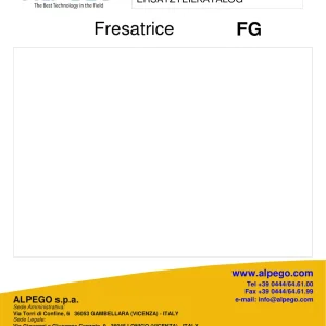 Alpego Fg Fresatrice Parts Manual