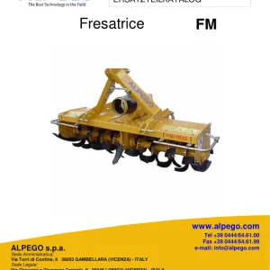 Alpego Fm Fresatrice Parts Manual