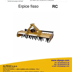 Alpego Rc Erpic Fisso Parts Manual