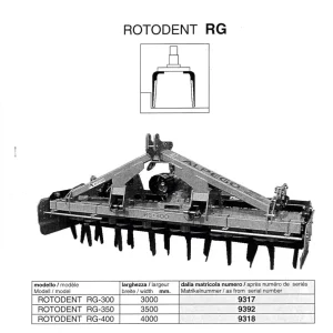 Alpego Rg Rotodent Parts Manual