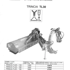 Alpego Tl30 Trincia Parts Manual