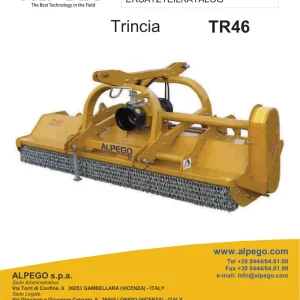 Alpego Tr46 Trincia Parts Manual