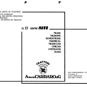Antonio Carraro Maki N13 Sm Parts Manual