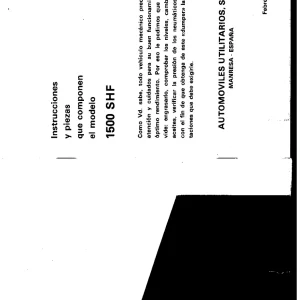 AUSA 1500Shf Parts Manual