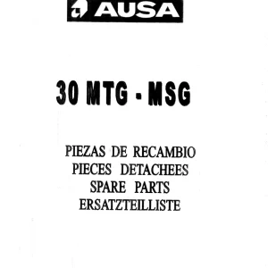 AUSA 30 Mtg Msg 1991 Parts Manual