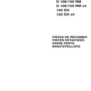 AUSA D 108 150 Rm 120 Dh X4 Parts Manual