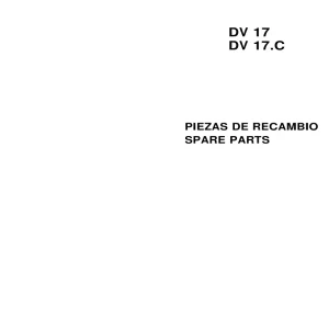 AUSA Dv17 Dv17C Parts Manual