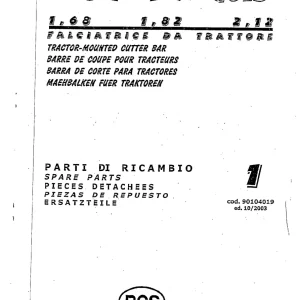 BCS Duplex Gold 1.68 1.82 2.12 Parts Manual