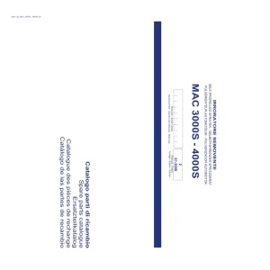 Bargam Mac 3000 4000S Parts Manual
