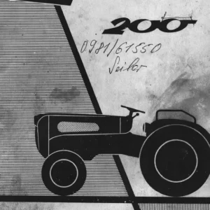 Bautz 200 1960 Parts Manual
