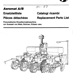 Becker Aeromat A B 1984 1987 1987 Parts Manual