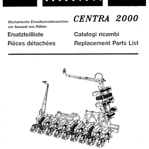 Becker Centra 2000 2000 Parts Manual