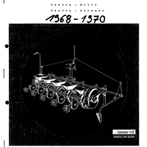 Becker Centra 1968 1970 1970 Parts Manual