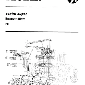 Becker Centra Hk Parts Manual