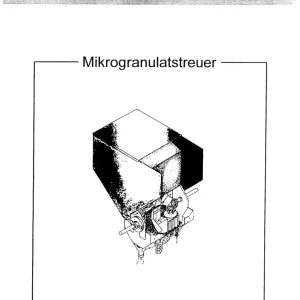 Becker Microgranulatstreuer Parts Manual