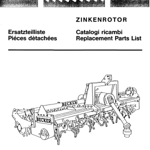 Becker Zinkenrotor Parts Manual