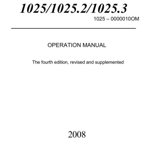 Belarus 1025 1025 2 1025 3 Mtz Operators Manual