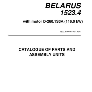 Belarus 1523.4 Mmz 2009 Parts Manual