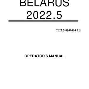 Belarus 2022.5 2022 Operators Manual