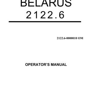 Belarus 2122.6 Operators Manual