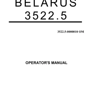 Belarus 3522.5 Operators Manual