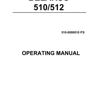 Belarus 510 512 Operators Manual