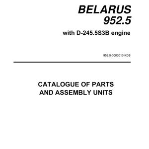 Belarus 952.5 2013 Parts Manual