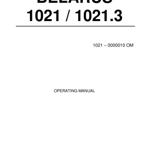 Belarus Mtz 1021 1021.3 Operators Manual
