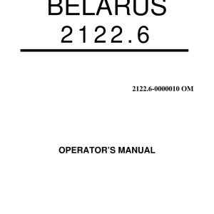 Belarus Mtz 2122.6 Operators Manual