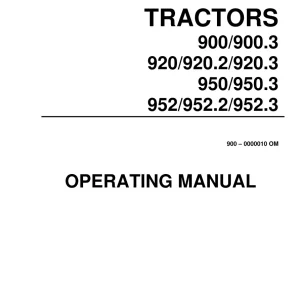Belarus Mtz 900 952 Operators Manual