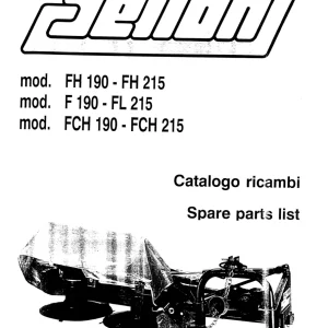 Bellon Fh190 Fh215 F190 Fl215 Fch190 Fch215 Parts Manual