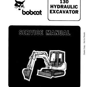 Bobcat 130 Sms Sm 4 87 Service Manual