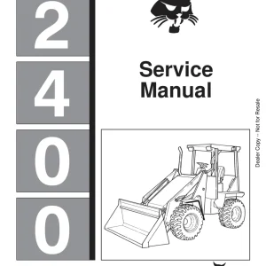 Bobcat 2400 Sms Sm 5 90 Service Manual