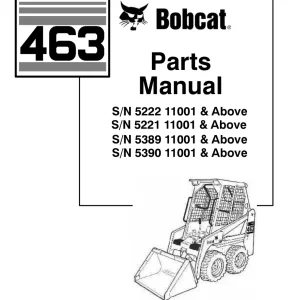 Bobcat 463 Parts Manual