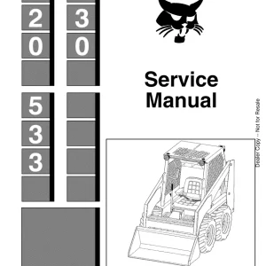 Bobcat 530 533 Sms Sm 3 87 Service Manual