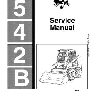 Bobcat 542B Sms Sm 5 88 Service Manual