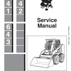 Bobcat 641 642 643 Sms Sm 10 86 Service Manual