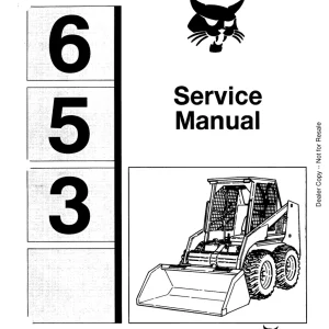 Bobcat 653 Sms Sm 1 97 Service Manual
