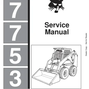 Bobcat 7753 Sms Sm 6 91 Service Manual