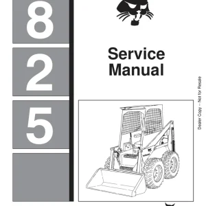 Bobcat 825 Sms Sm 12 83 Service Manual