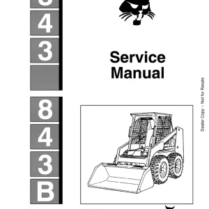 Bobcat 843 Sms Sm 12 85 Service Manual