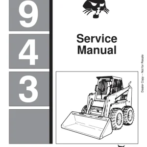 Bobcat 943 Sms Sm 4 86 Service Manual