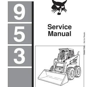 Bobcat 953 Sms Sm 11 95 Service Manual