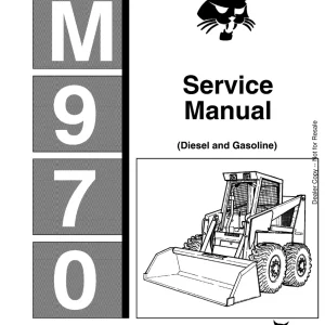 Bobcat 970 Sms Sm 5 85 Service Manual
