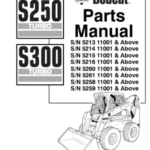 Bobcat S250 S300 Parts Manual