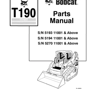 Bobcat T190 Parts Manual