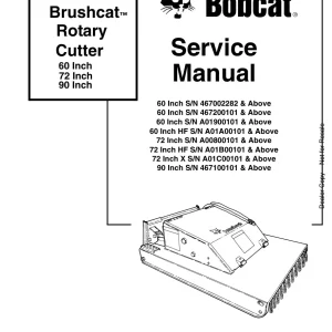 Bobcat Brushcat Sms Sm 7 09 Service Manual